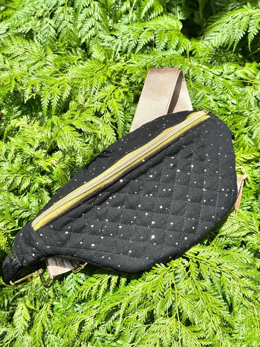 Sac banane - molleton noir