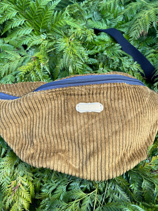 Sac banane - velours côtelé bronze