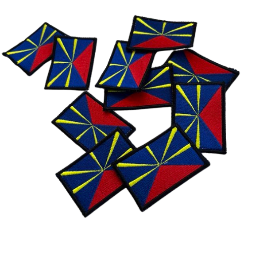 Écusson drapeau de La Réunion