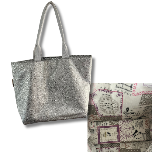 Sac à main - gris argenté