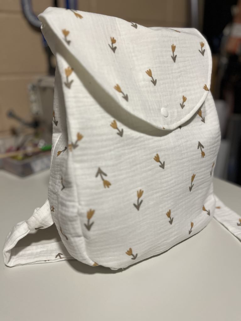 Sac en gaze de coton – spécial maternelle fleur